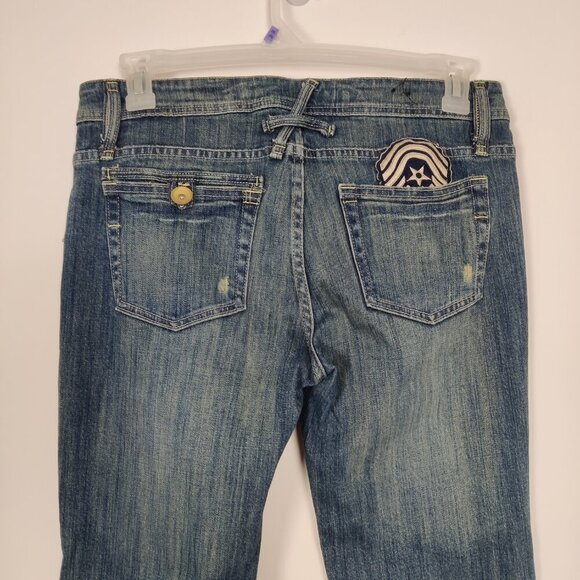 Armor Jeans Women's Flare Jeans Size 9 / 10 Blue Cotton Casual Outerwear Daily - Picture 7 of 13